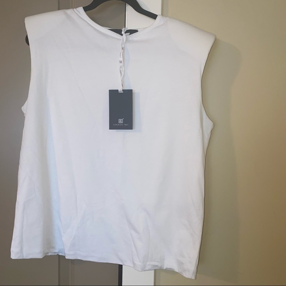 Federica Tosi White Muscle T shirt Size 12 or IT 48 - Picture 1 of 7